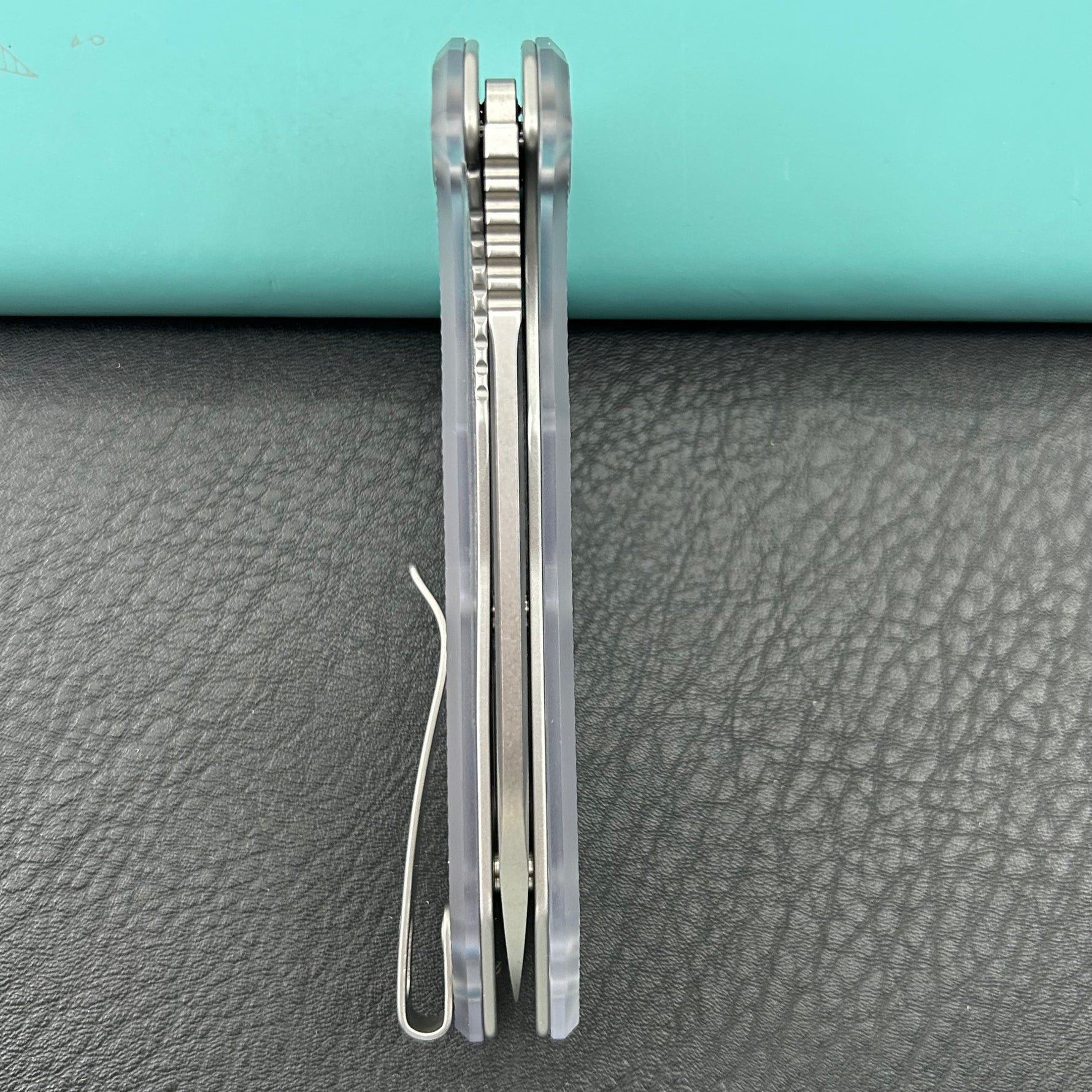 KUBEY Knife KU291-1E Vagrant Linerlock Translucent Polycarbonate    Fold Knife