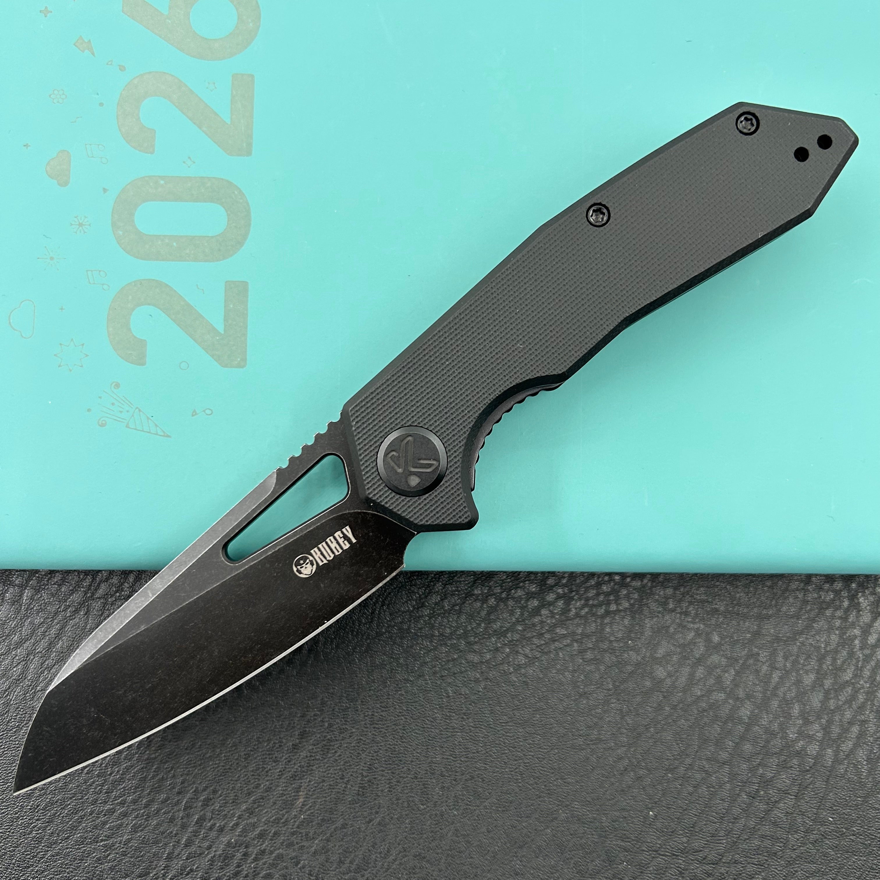 KUBEY Knife KU291-1f Vagrant Linerlock Blackout    Folding Knife