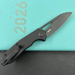 KUBEY Knife KU291-1f Vagrant Linerlock Blackout    Folding Knife