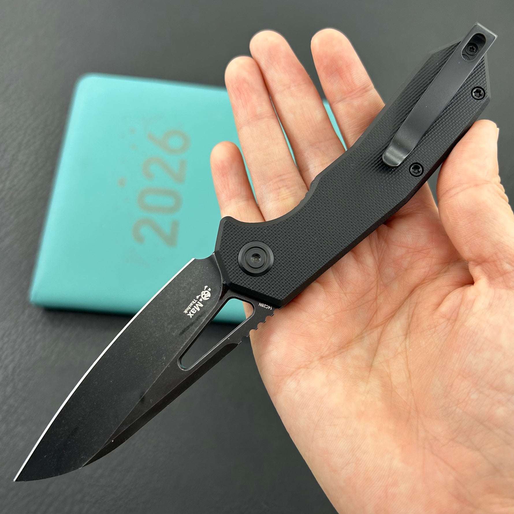 KUBEY Knife KU291-1f Vagrant Linerlock Blackout    Folding Knife