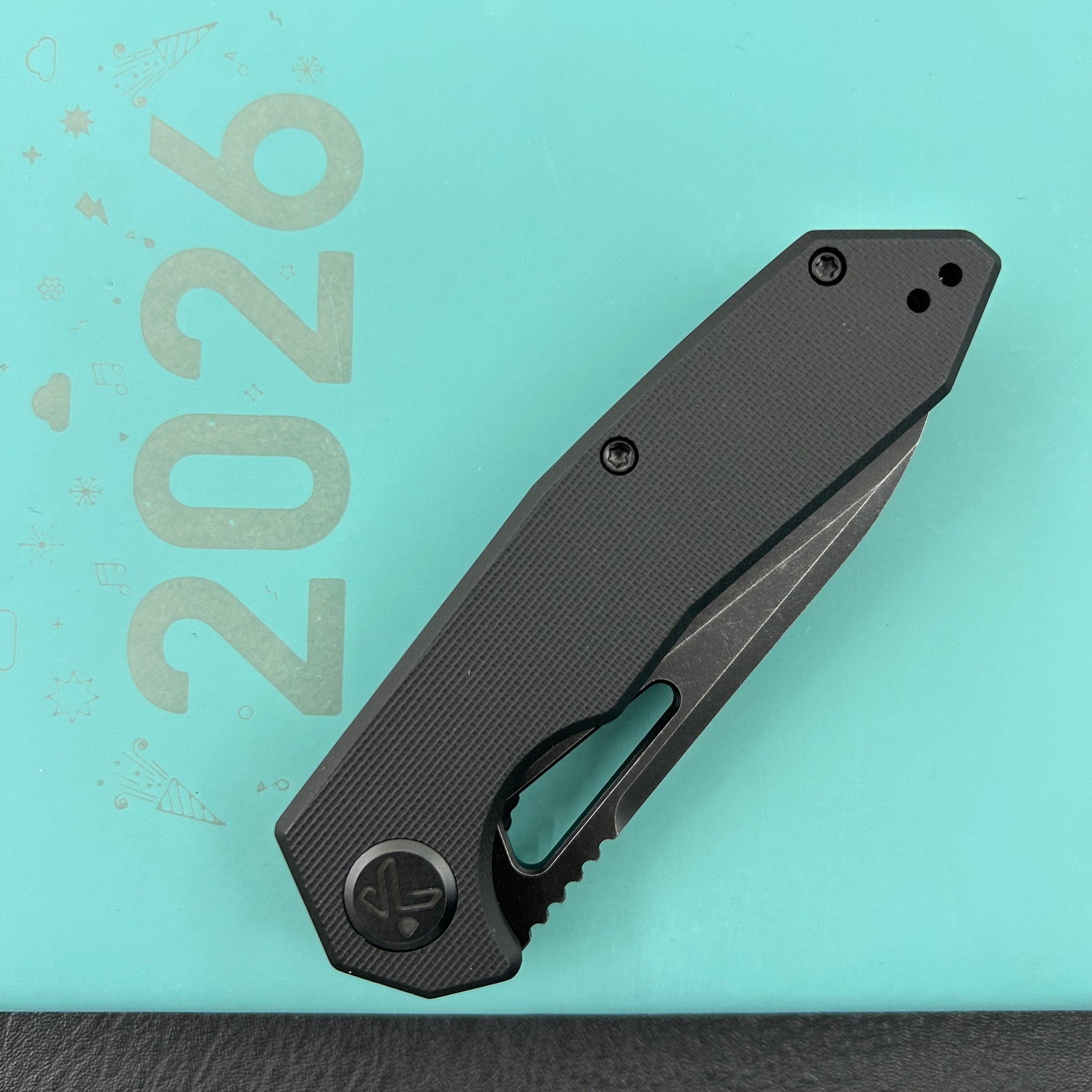 KUBEY Knife KU291-1f Vagrant Linerlock Blackout    Folding Knife