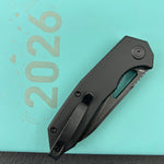 KUBEY Knife KU291-1f Vagrant Linerlock Blackout    Folding Knife