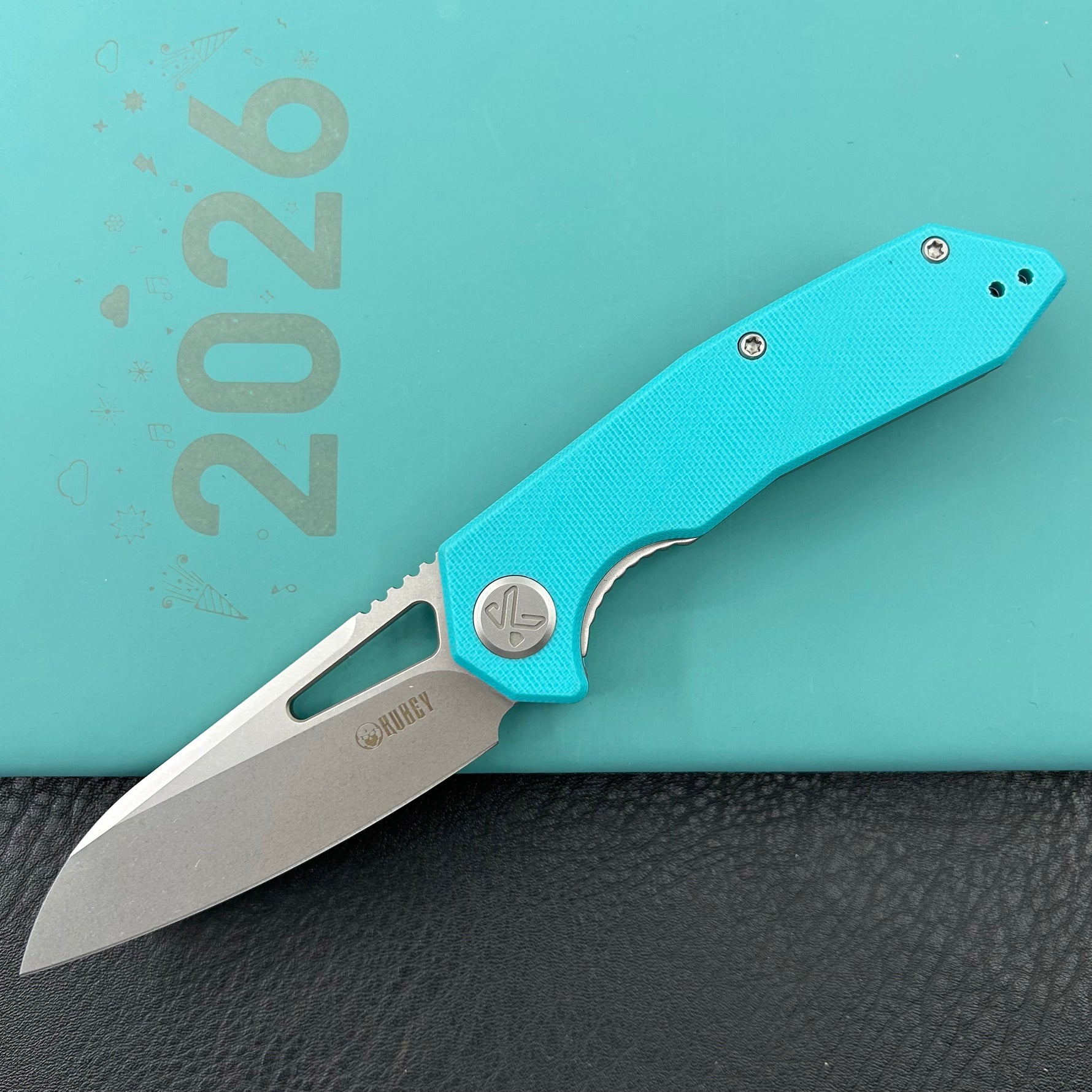 KUBEY Knife KU291-1A Vagrant Linerlock Tiffany Blue   Fold Knife