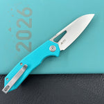 KUBEY Knife KU291-1A Vagrant Linerlock Tiffany Blue   Fold Knife