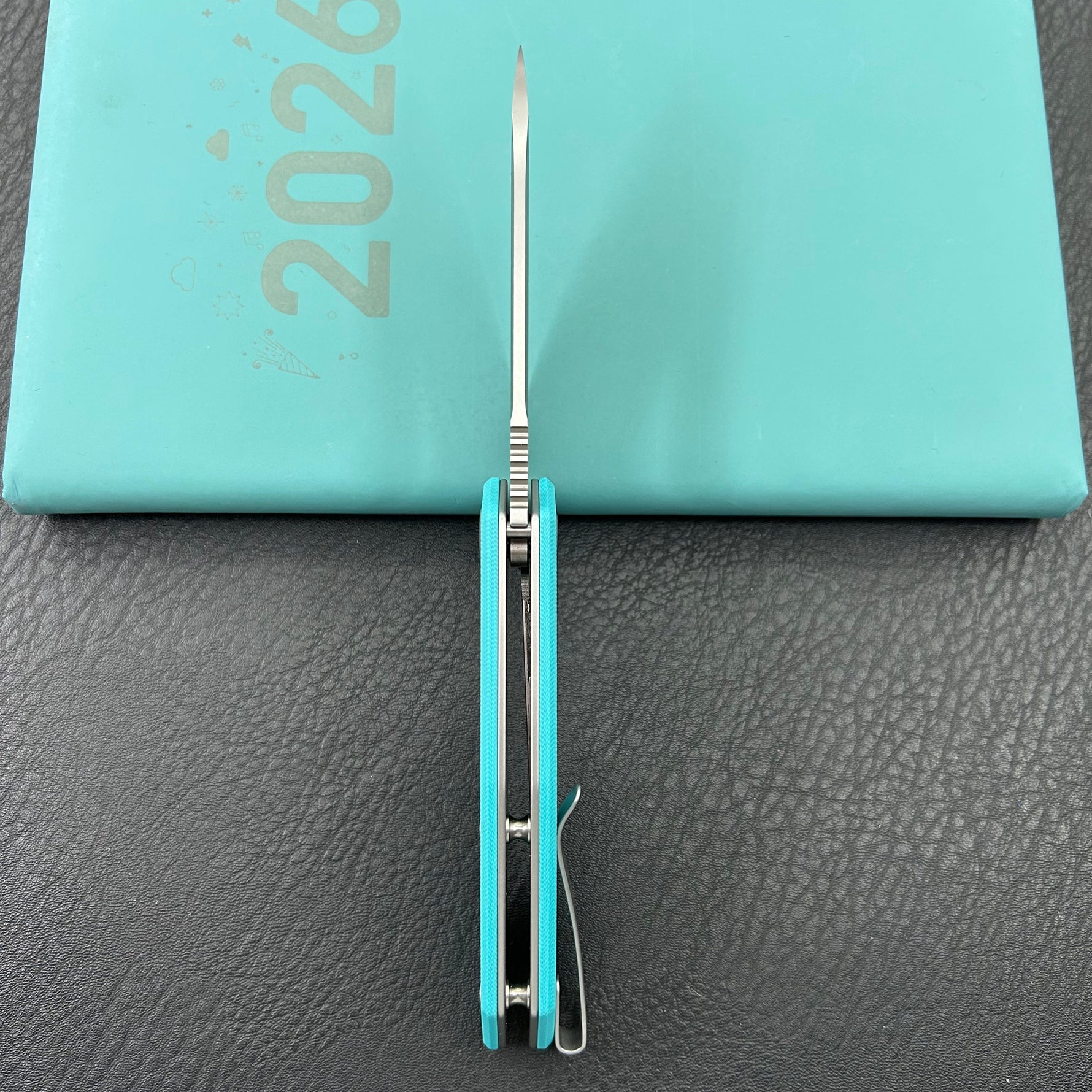 KUBEY Knife KU291-1A Vagrant Linerlock Tiffany Blue   Fold Knife