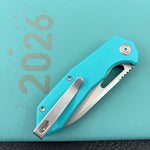 KUBEY Knife KU291-1A Vagrant Linerlock Tiffany Blue   Fold Knife