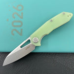 KUBEY Knife KU291M Vagrant Linerlock Jade  Fold Knife