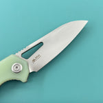 KUBEY Knife KU291M Vagrant Linerlock Jade  Fold Knife