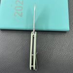 KUBEY Knife KU291M Vagrant Linerlock Jade  Fold Knife