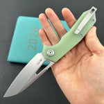 KUBEY Knife KU291M Vagrant Linerlock Jade  Fold Knife