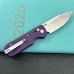 KUBEY Knife KU505C Bedrock Crossbar Lock Purple G10 Handle Fold Knife