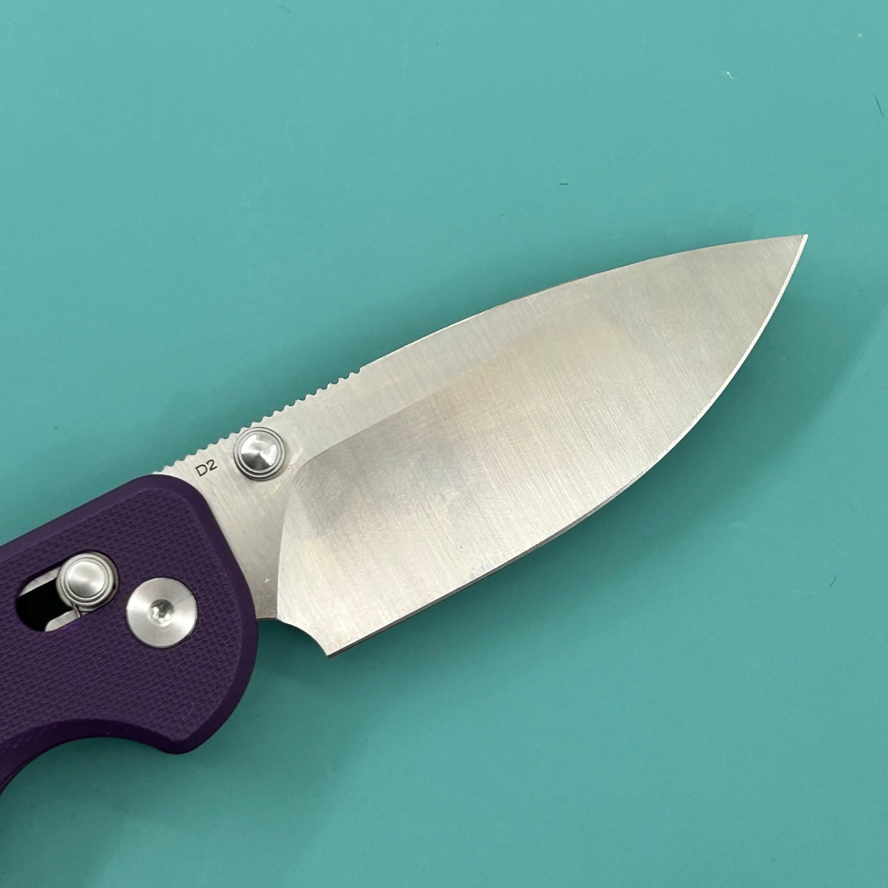 KUBEY Knife KU505C Bedrock Crossbar Lock Purple G10 Handle Fold Knife