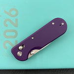 KUBEY Knife KU505C Bedrock Crossbar Lock Purple G10 Handle Fold Knife