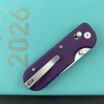 KUBEY Knife KU505C Bedrock Crossbar Lock Purple G10 Handle Fold Knife