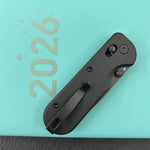 KUBEY Knife KU505D Bedrock Crossbar Lock Blackout G10 Handle Fold Knife
