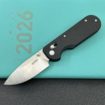 KUBEY Knife KU505A Bedrock Crossbar Lock Black G10 Handle Fold Knife