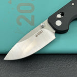 KUBEY Knife KU505A Bedrock Crossbar Lock Black G10 Handle Fold Knife