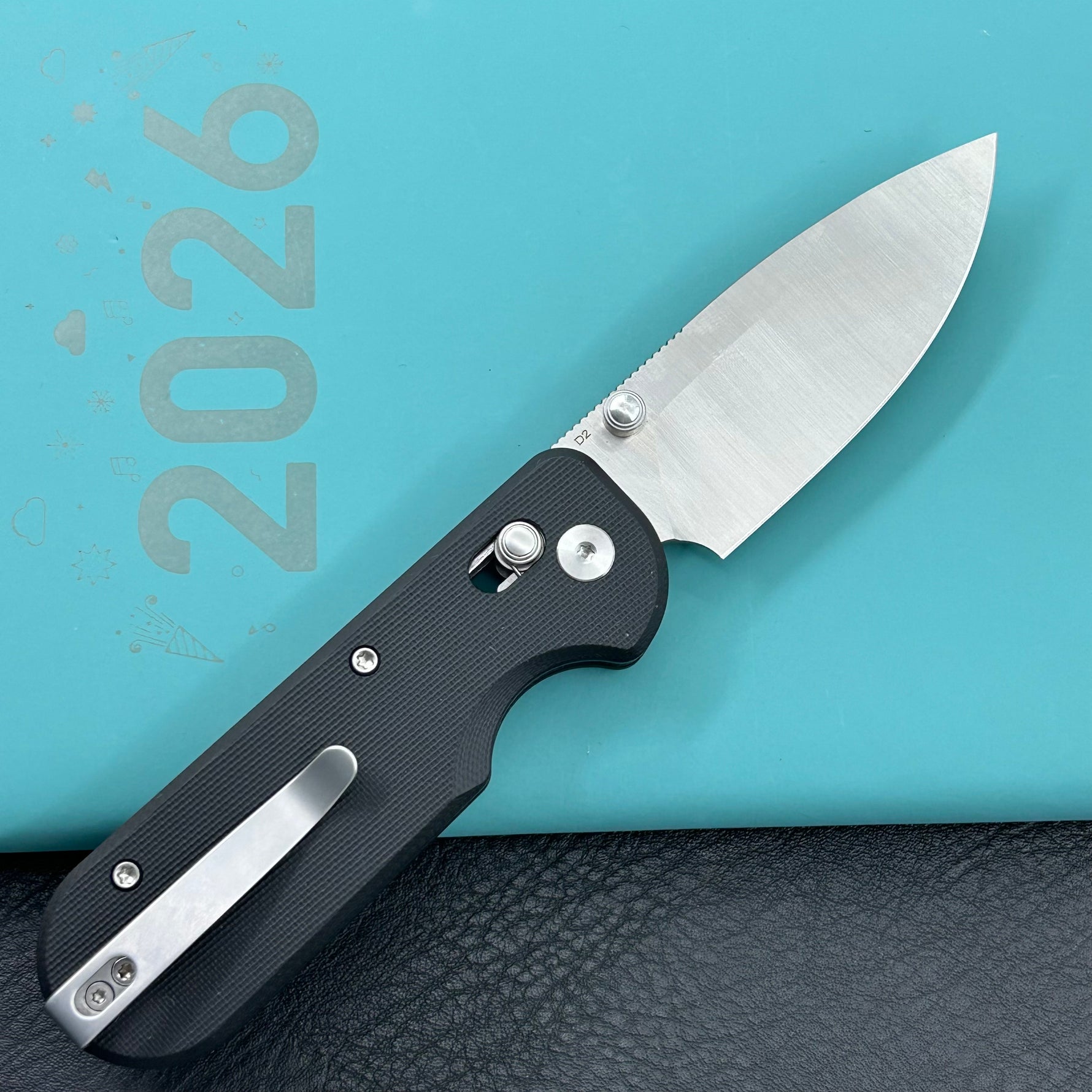 KUBEY Knife KU505A Bedrock Crossbar Lock Black G10 Handle Fold Knife