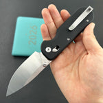 KUBEY Knife KU505A Bedrock Crossbar Lock Black G10 Handle Fold Knife