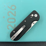 KUBEY Knife KU505A Bedrock Crossbar Lock Black G10 Handle Fold Knife