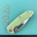 KUBEY Knife KU122V Coeus Linerlock Jade  G10 Handle Fold Knife