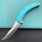 KUBEY  knife  KU346B Crest Pikal Linerlock Tiffany Blue Folding Knife