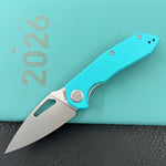 KUBEY Knife KU122-1B Coeus Linerlock Tiffany Blue   Fold Knife