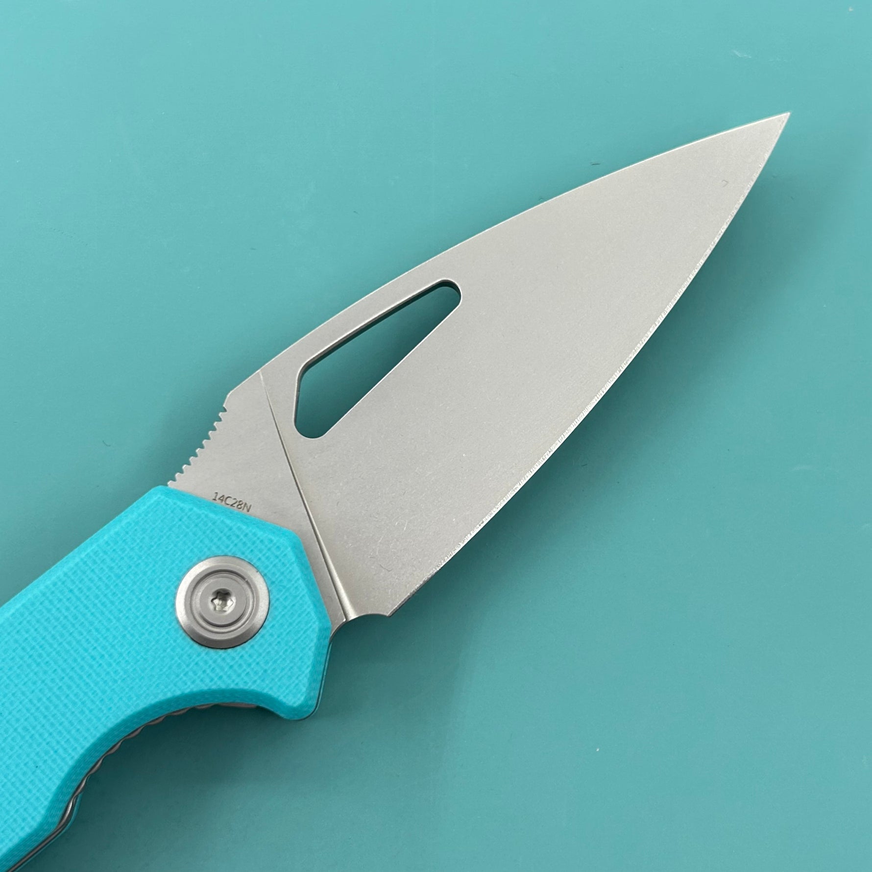 KUBEY Knife KU122-1B Coeus Linerlock Tiffany Blue   Fold Knife