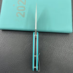 KUBEY Knife KU122-1B Coeus Linerlock Tiffany Blue   Fold Knife