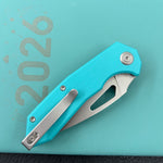 KUBEY Knife KU122-1B Coeus Linerlock Tiffany Blue   Fold Knife
