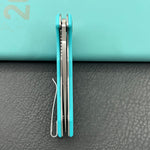 KUBEY Knife KU122-1B Coeus Linerlock Tiffany Blue   Fold Knife