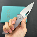 KUBEY Knife KU122-1A Coeus Linerlock Translucent Polycarbonate   Fold Knife