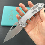 KUBEY Knife KU122-1A Coeus Linerlock Translucent Polycarbonate   Fold Knife