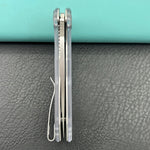 KUBEY Knife KU122-1A Coeus Linerlock Translucent Polycarbonate   Fold Knife