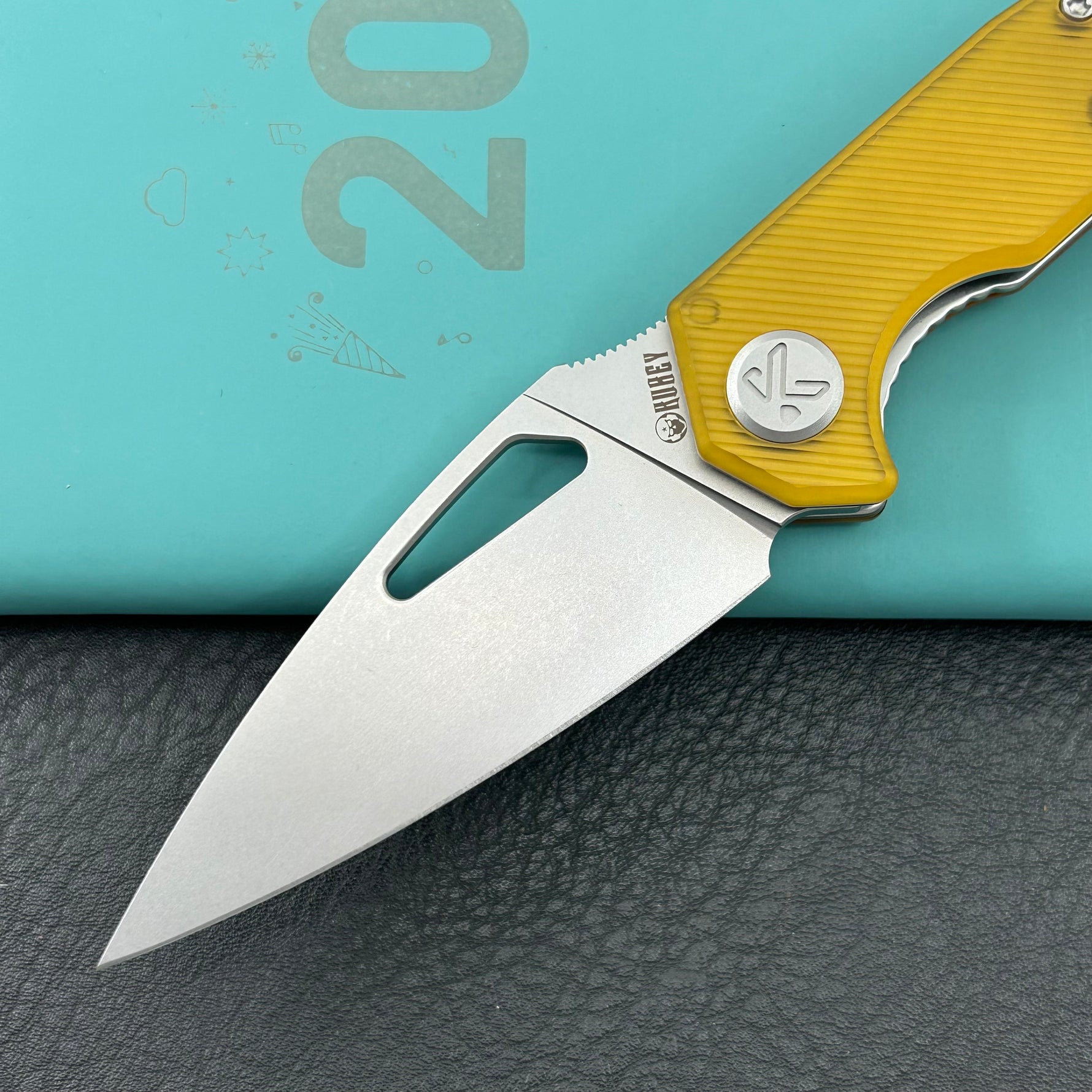 KUBEY Knife KU122S Coeus Linerlock Ultem   Fold Knife