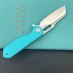 KUBEY Knife KU328L Atlas Linerlock Tiffany Blue  Folding Knife