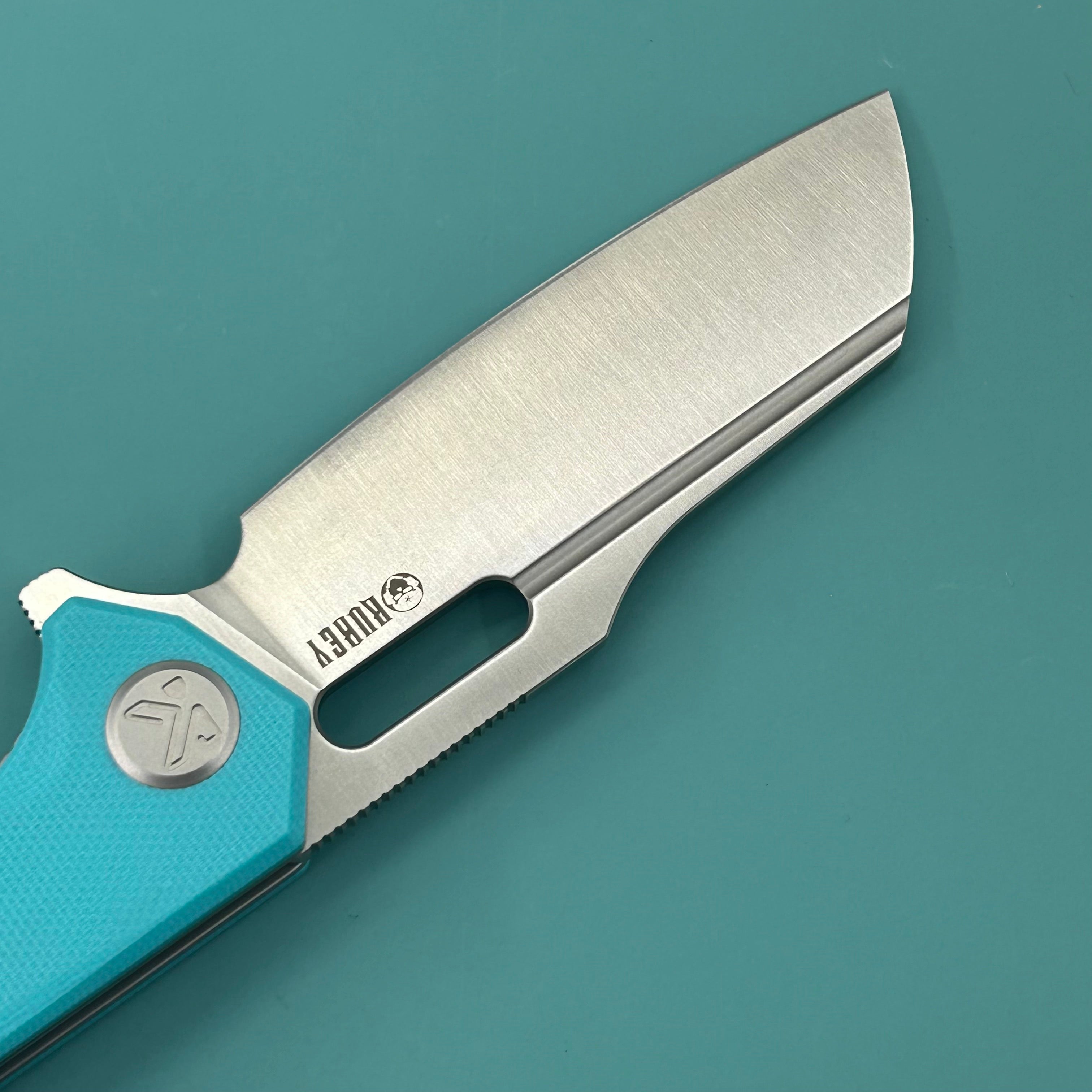 KUBEY Knife KU328L Atlas Linerlock Tiffany Blue Folding Knife