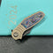 KB Knives KB384C Stroller Folding Knife Bronze Titanium/CF Inlays Handle 3.35" Blackwash CPM 20CV Blade