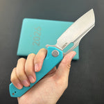 KUBEY Knife KU328L Atlas Linerlock Tiffany Blue  Folding Knife