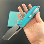 KUBEY Knife KU328L Atlas Linerlock Tiffany Blue  Folding Knife