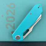 KUBEY Knife KU328L Atlas Linerlock Tiffany Blue  Folding Knife