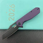 KUBEY Knife KU328M Atlas Linerlock Black Purple   Folding Knife