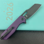 KUBEY Knife KU328M Atlas Linerlock Black Purple   Folding Knife