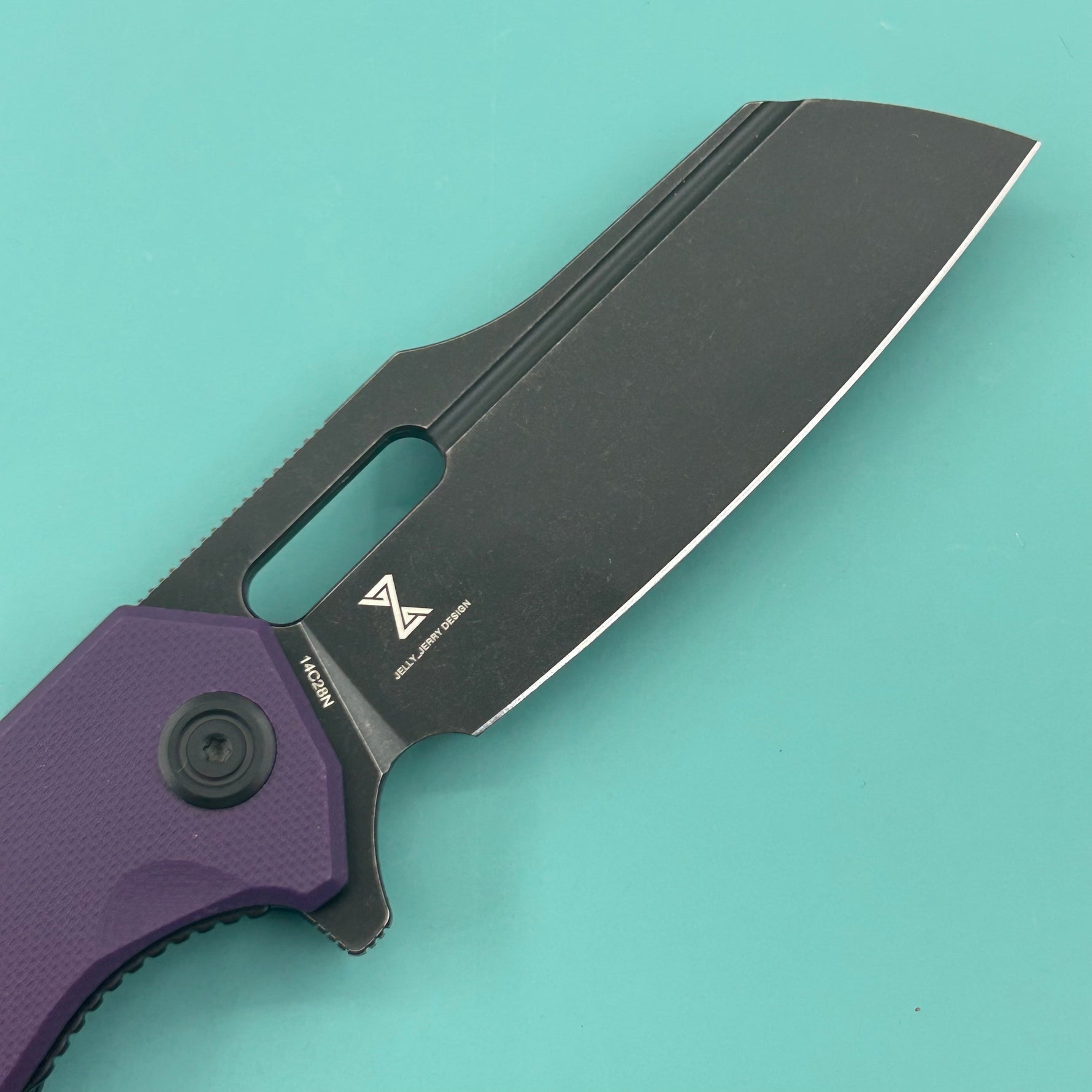 KUBEY Knife KU328M Atlas Linerlock Black Purple   Folding Knife