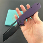 KUBEY Knife KU328M Atlas Linerlock Black Purple   Folding Knife