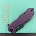 KUBEY Knife KU328M Atlas Linerlock Black Purple   Folding Knife