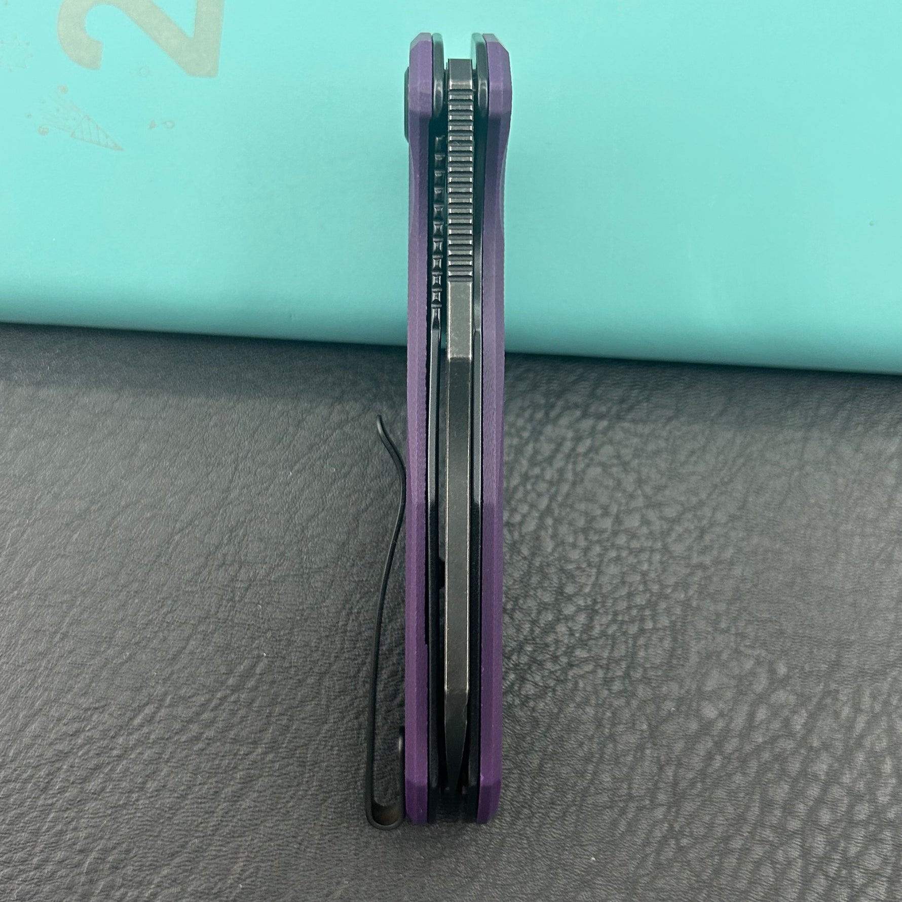KUBEY Knife KU328M Atlas Linerlock Black Purple   Folding Knife