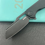KUBEY Knife KU328G Atlas Linerlock Blackout   Folding Knife