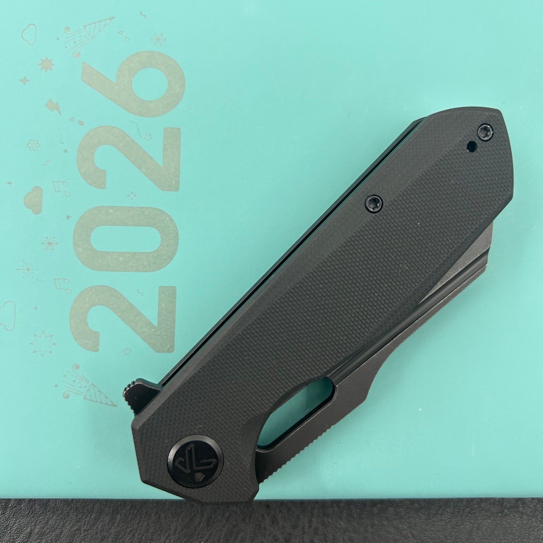 KUBEY Knife KU328G Atlas Linerlock Blackout   Folding Knife