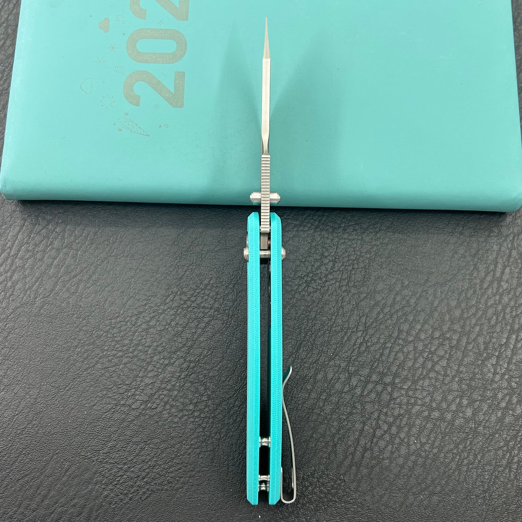 KUBEY Knife KU422C Minor Crossbar Lock Tiffany Blue  Folding Knife